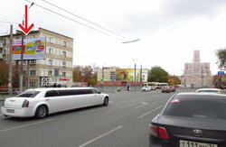 Фотография рекламного носителя, тип: Билборд 3x6, адрес: Коммуны ул. Х Свердловский пр-т., Челябинск, Челябинская область, Россия. Сторона В №373680