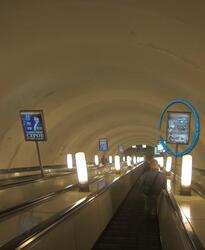 Фотография рекламного носителя, тип: Лайтбокс, адрес: Станция метро «Спортивная», линия Фрунзенско-Приморская, Санкт-Петербург, Россия. Сторона/вариант Б №1063081