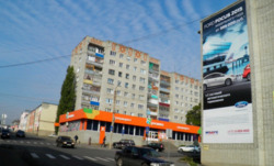 Фотография рекламного носителя, тип: Брандмауэр, адрес: Елец г., Лермонтова ул. Х Октябрьская ул., Липецк, Липецкая область, Россия. Сторона A №630933