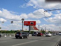 Фотография рекламного носителя, тип: Суперсайт 5x15, адрес: Гагарина ул. Х Щербанева ул., д.20, Омск, Омская область, Россия. Сторона Bh1-Bh24 №645495
