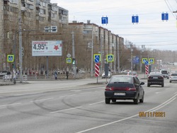 Фотография рекламного носителя, тип: Билборд 3x6, адрес: Комсомольский пр-т., д.105 Х 40 лет Победы ул., Челябинск, Челябинская область, Россия. Сторона B1-B3 №185068