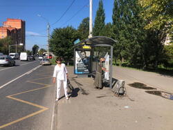 Фотография рекламного носителя, тип: Остановка 1.8x1.2, адрес: Восстания ул., ост. Разъезд Восстания, Казань, Республика Татарстан, Россия. Сторона А №141576