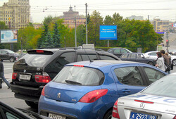 Фотография рекламного носителя, тип: Ситиборд 2.7x3.7, адрес: Яузских ворот пл. Х Солянка ул., Москва, Россия. Сторона A1-A3 №16412