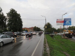 Фотография рекламного носителя, тип: Билборд 3x6, адрес: Большая Серпуховская ул., д.229, Подольск, Московская область, Россия. Сторона А1-A3 №233426
