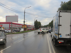 Фотография рекламного носителя, тип: Билборд 3x6, адрес: Большая Серпуховская ул., д.229, Подольск, Московская область, Россия. Сторона Б1-Б3 №233427