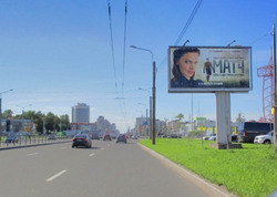 Фотография рекламного носителя, тип: Билборд 3x6, адрес: Богатырский пр-т., д.13 Х Полевая Сабировская ул., Санкт-Петербург, Россия. Сторона A1-A3 №165567