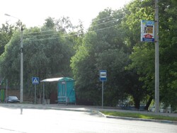 Фотография рекламного носителя, тип: Панель-кронштейн, адрес: Ленинского Комсомола пр-т., опора №228, Видное, Московская область, Россия. Сторона A №4945