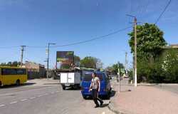 Фотография рекламного носителя, тип: Медиафасад, адрес: Симферопольская, автостанция Саки, Саки, Республика Крым, Россия. Сторона А1-А10 №1359894