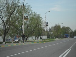 Фотография рекламного носителя, тип: Панель-кронштейн, адрес: Ленинского Комсомола пр-т., опора №228, Видное, Московская область, Россия. Сторона B №4946