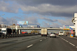 Фотография рекламного носителя, тип: Суперсайт 5x15, адрес: Ленинградское ш., д.77 Х МКАД, поз.1, Москва, Россия. Сторона Б №126698