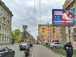 Фотография рекламного носителя, тип: Ситиборд 2.7x3.7, адрес: Большой Сампсониевский пр-т., д.47 Х Смолячкова ул., Санкт-Петербург, Россия. Сторона A1-A10 №164563