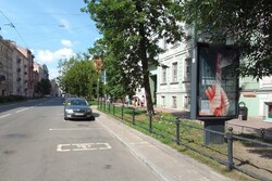 Фотография рекламного носителя, тип: Ситиформат 1.8x1.2, адрес: 2-я линия В.О. ул., д.41 Х Средний В.О. пр-т., Санкт-Петербург, Россия. Сторона Б №635584