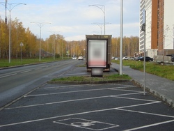 Фотография рекламного носителя, тип: Ситиформат 1.8x1.2, адрес: Академика Макеева ул., д.28, поз.1, Челябинск, Челябинская область, Россия. Сторона A №1058255