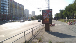 Фотография рекламного носителя, тип: Ситиформат 1.8x1.2, адрес: Свердловский пр-т. Х Калинина ул., Челябинск, Челябинская область, Россия. Сторона A №200907